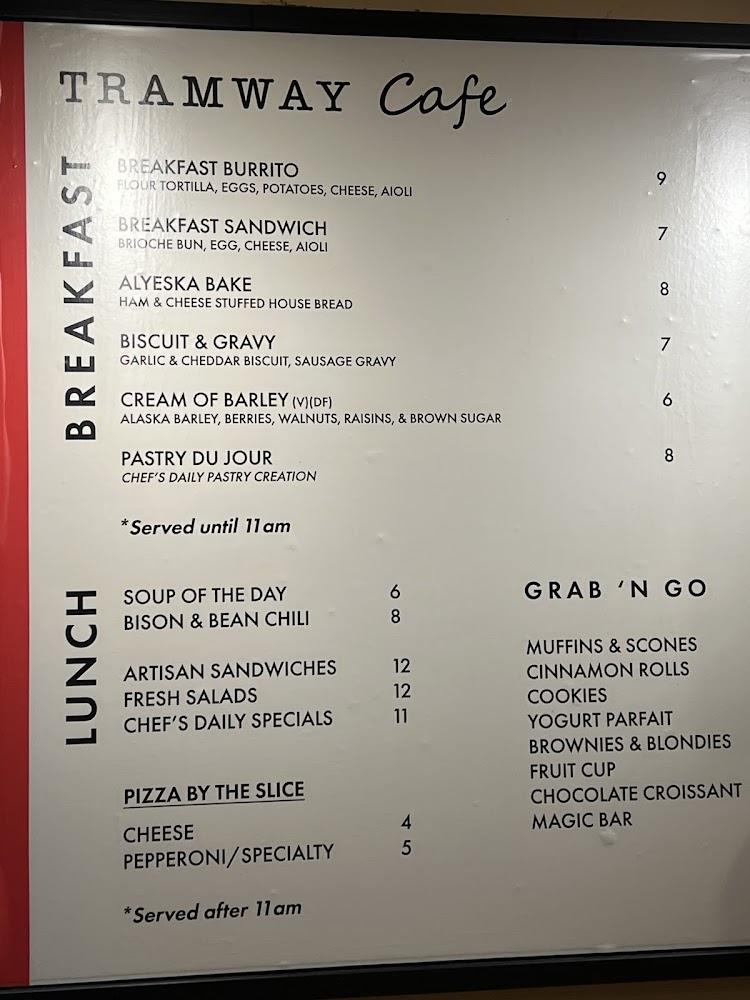 Tramway Cafe Menu image 1